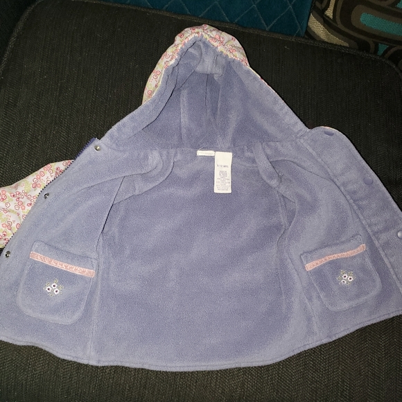 Gymboree Reversible Fleece Coat size 6-12 months - Picture 4 of 8